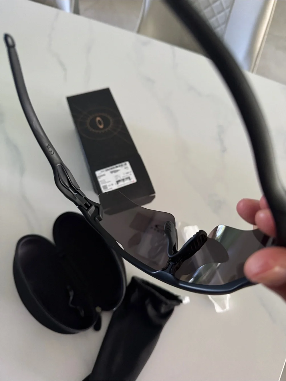 Radar® EV Path® Oakley Black Sunglasses with Gray Mirrored Lens